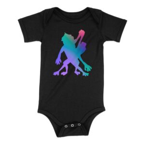 Color Gradient Troll T Shirt, Fantasy Art Tee, Magical Creature Graphic, Mythical Troll Silhouette, Unique TShirt Design