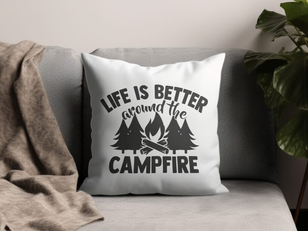 Life is Better Around the Campfire T-Shirt | Cozy Camping Lover Tee | Outdoor Adventure Gift for Him Her | Nature Enthusiast Apparel