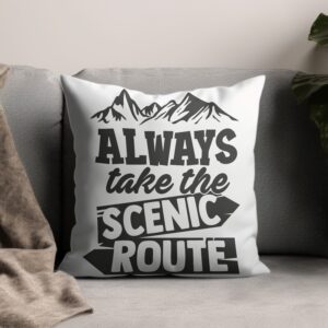 Always Take The Scenic Route T-Shirt, Mountain Adventure Tee, Hiking & Travel Shirt, Outdoorsy Nature Lover Gift for Him Her